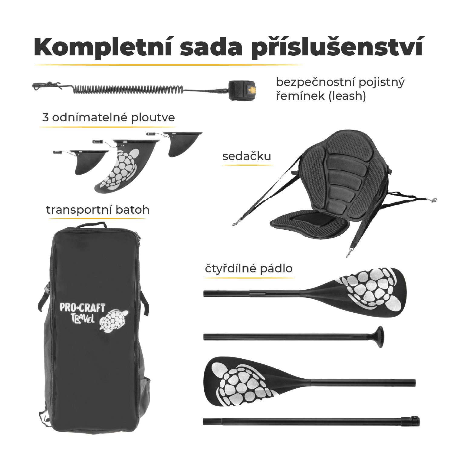 Paddleboard SET Procraft Travel SUP320