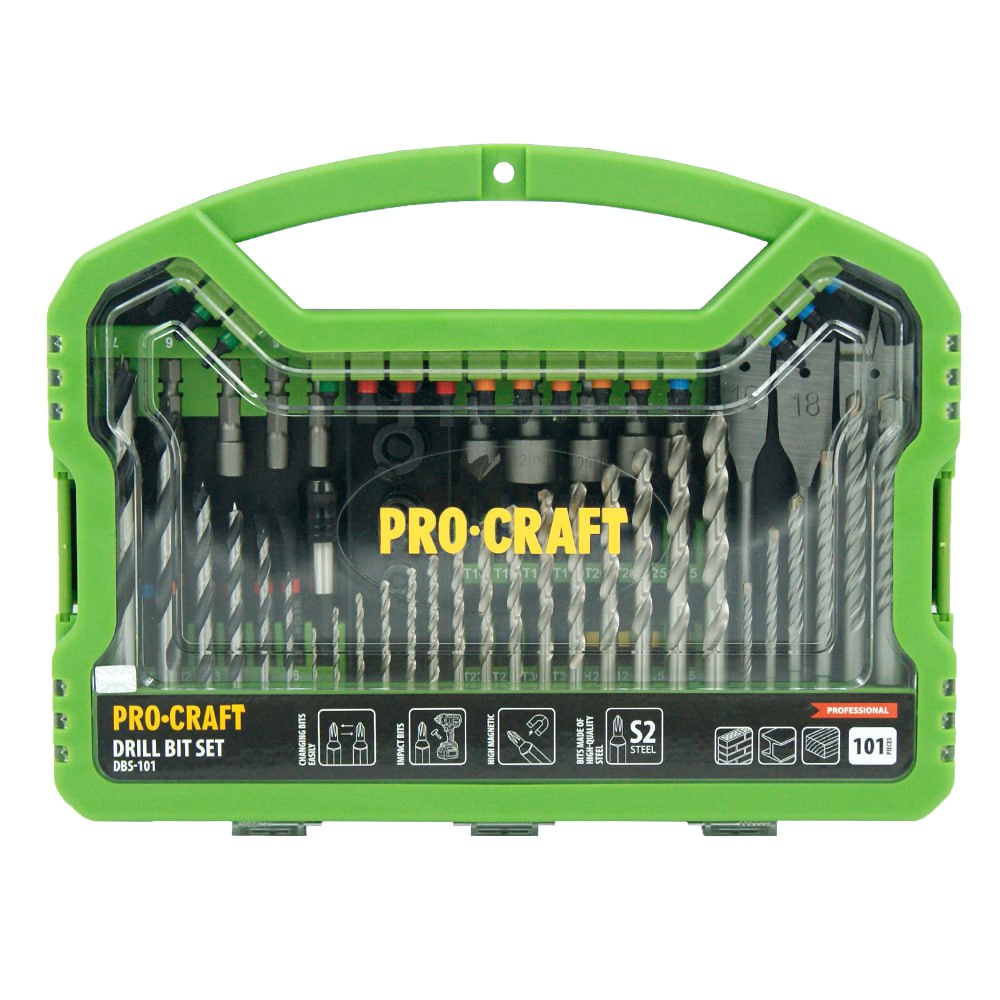 Sada aku vrtací šroubovák Procraft Industrial CD20Abb se 2 bateriemi a příslušenstvím v tašce
