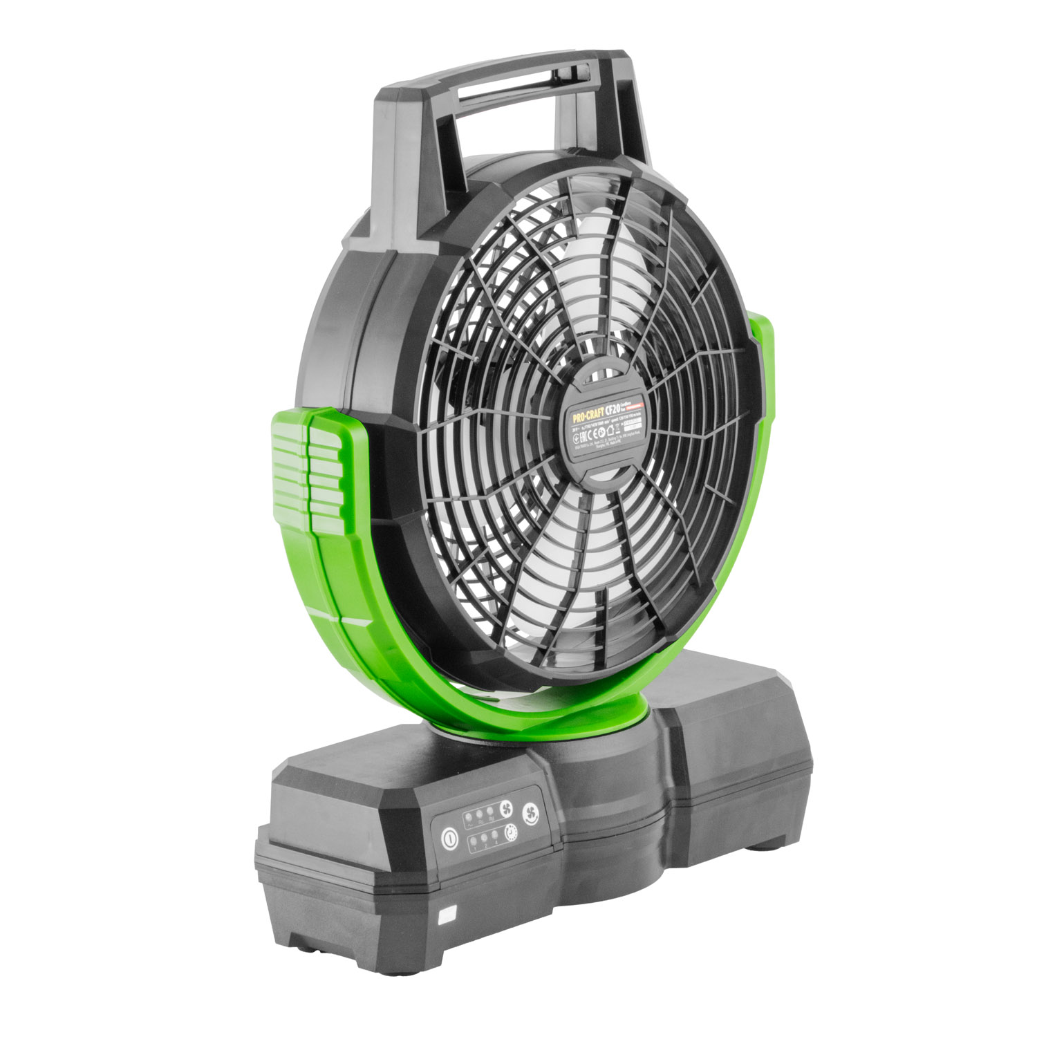 Sada aku ventilátor Procraft CF20 + baterie 20/4 Turbo a nabíječka 20/1 ATA-40