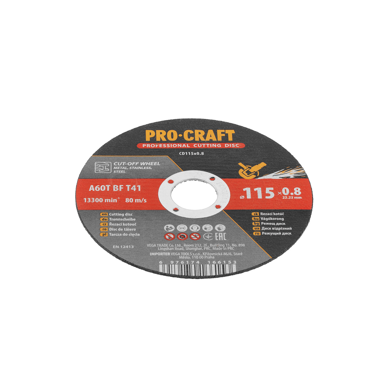 Řezný kotouč Procraft CD115x0.8