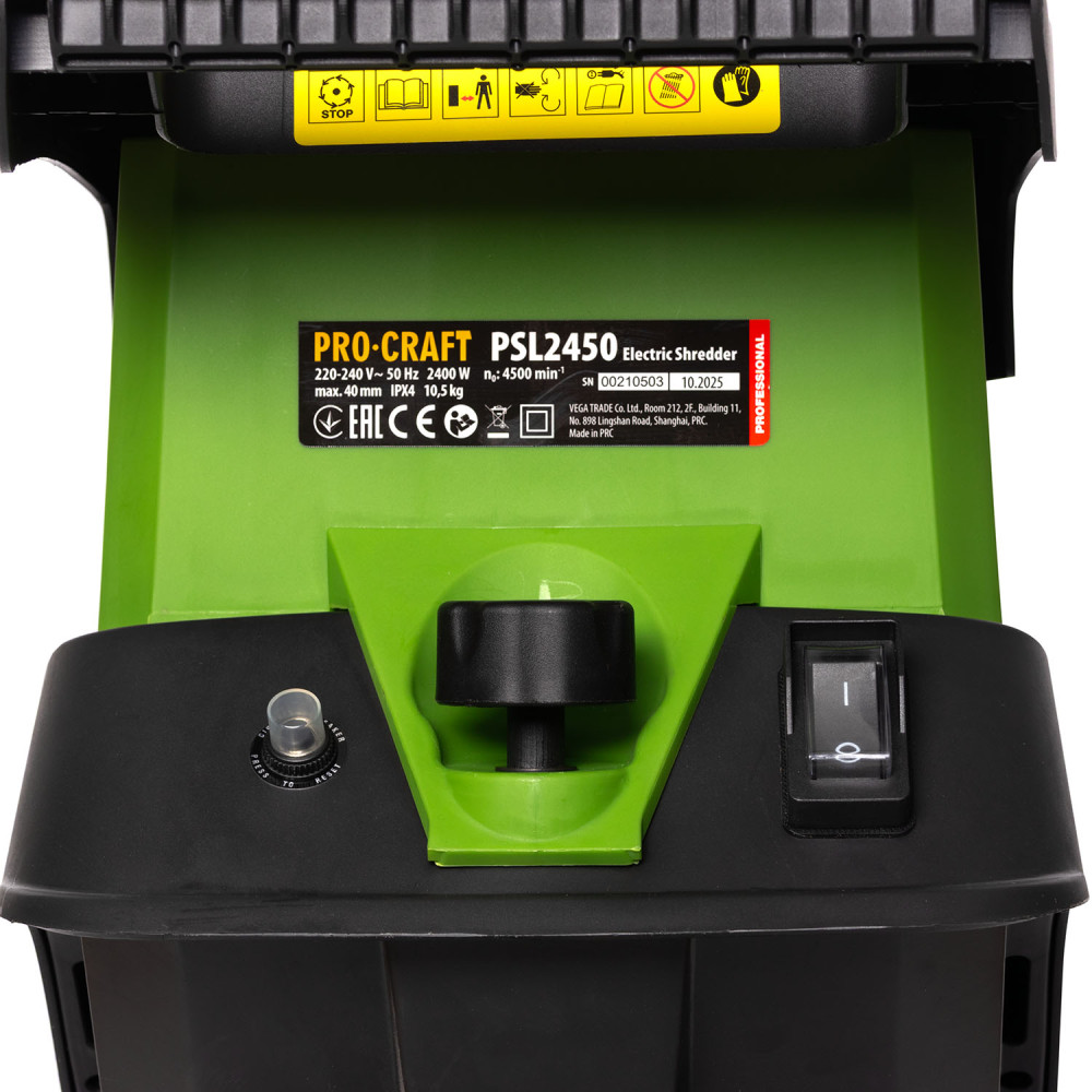 Zahradní drtič větví nožový Procraft PSL2450