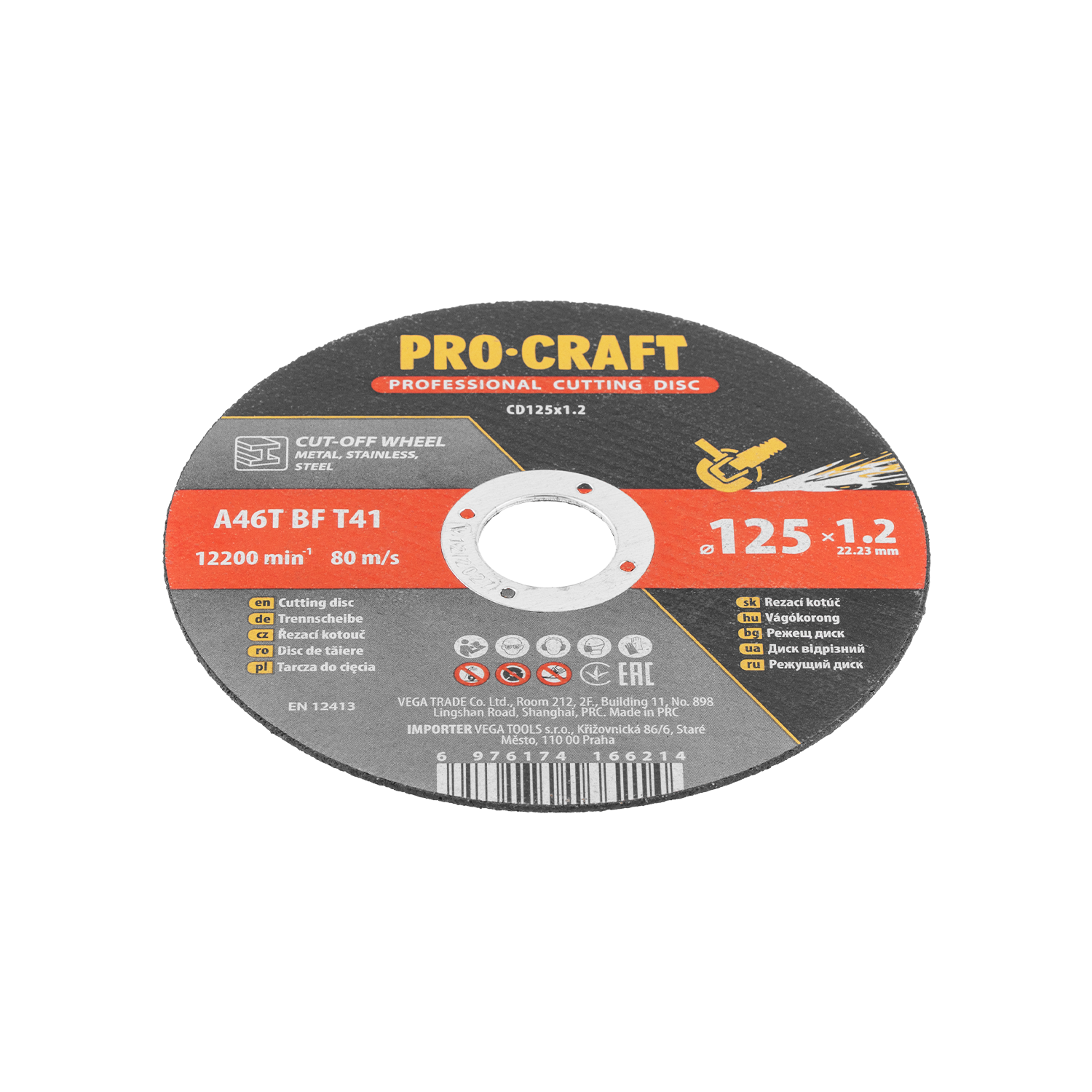 Sada řezných kotoučů Procraft CD125x1.2b