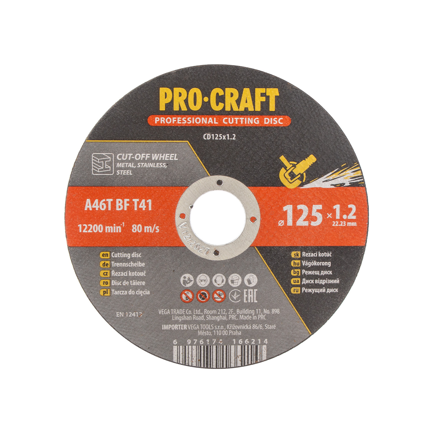 Řezný kotouč Procraft CD125x1.2