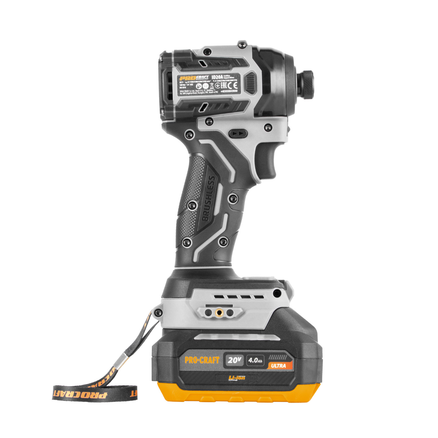 Aku rázový utahovák Procraft Industrial ID20A  (1 baterie)
