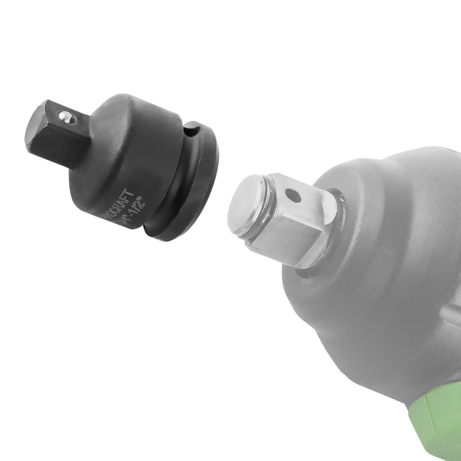 Adaptér (redukce) z vnitřní 3/4" čtyřhran na vnější 1/2" pro rázové utahováky