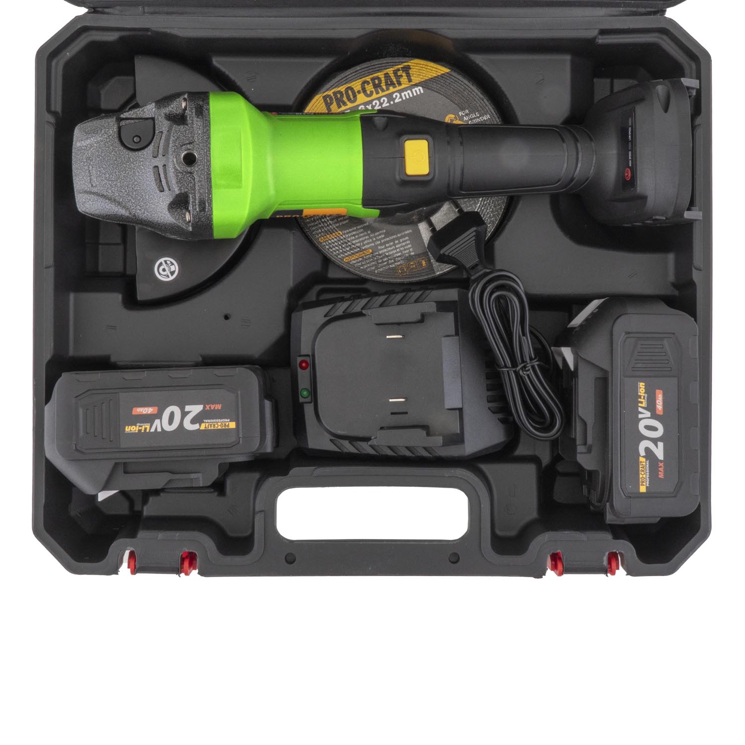 Aku úhlová bruska Procraft PGA20, 125mm