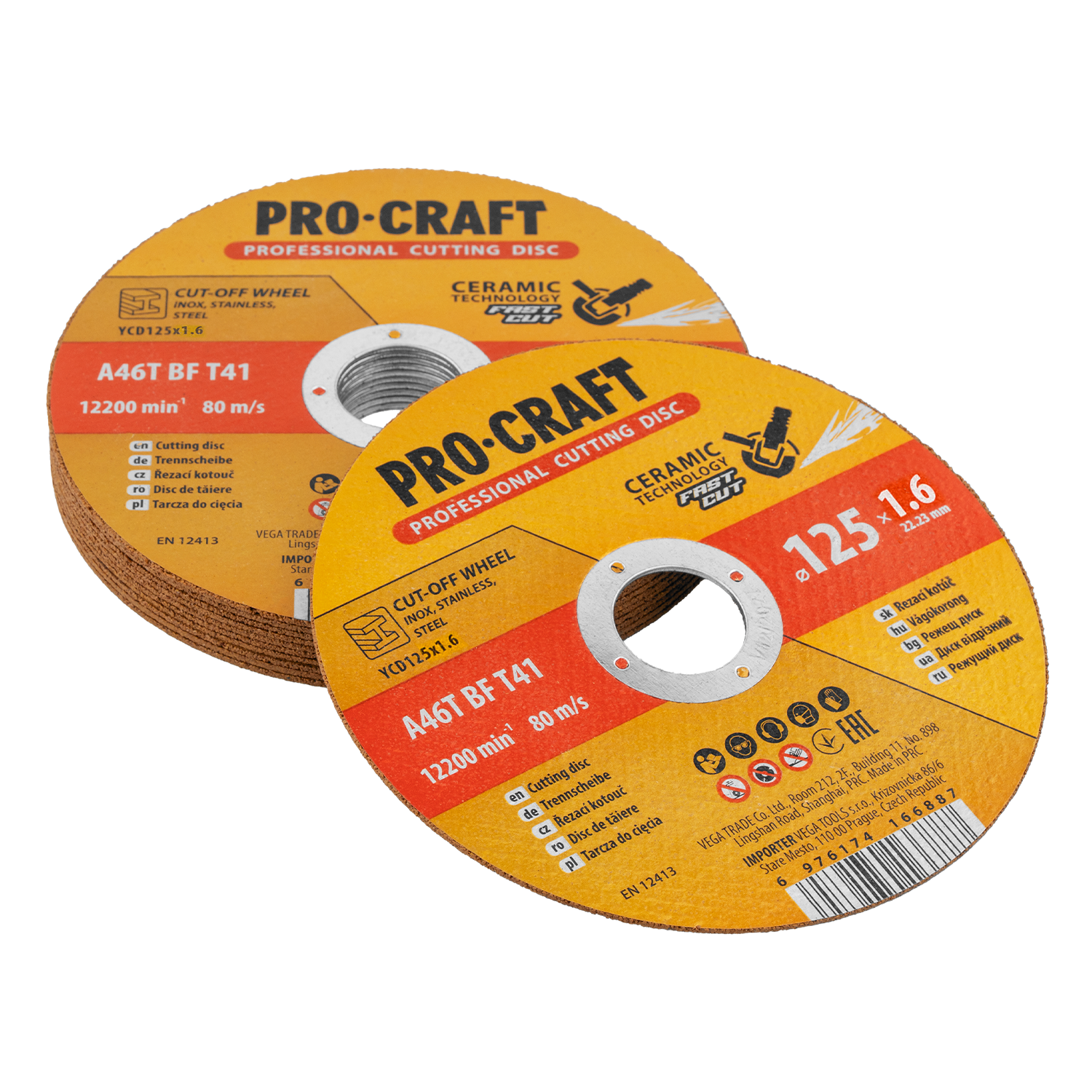 Keramický řezný kotouč Procraft YСD125x1.6