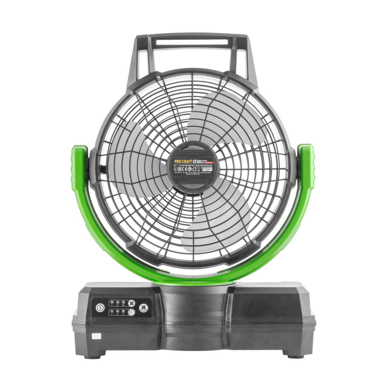 Sada aku ventilátor Procraft CF20 + baterie 20/4 Turbo a nabíječka 20/1 ATA-40