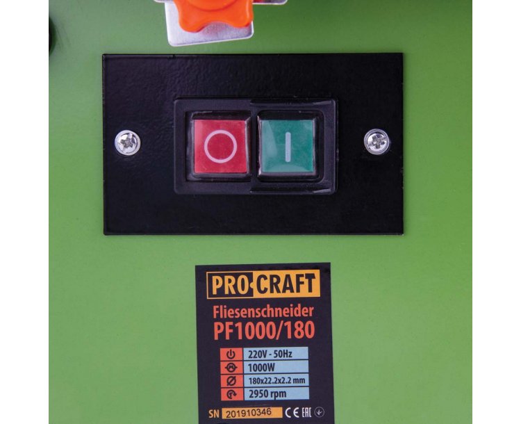 Procraft PF1000/180 Elektrická rezačka na dlaždice | PF 1000/180