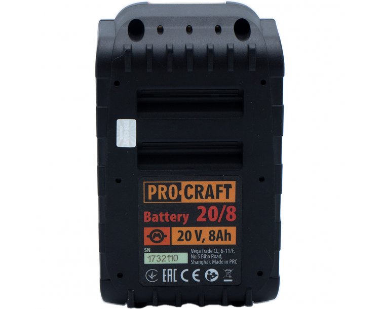 Akumulátor 20V Li-ion, 8000mAh Procraft 20/8 | 20/8