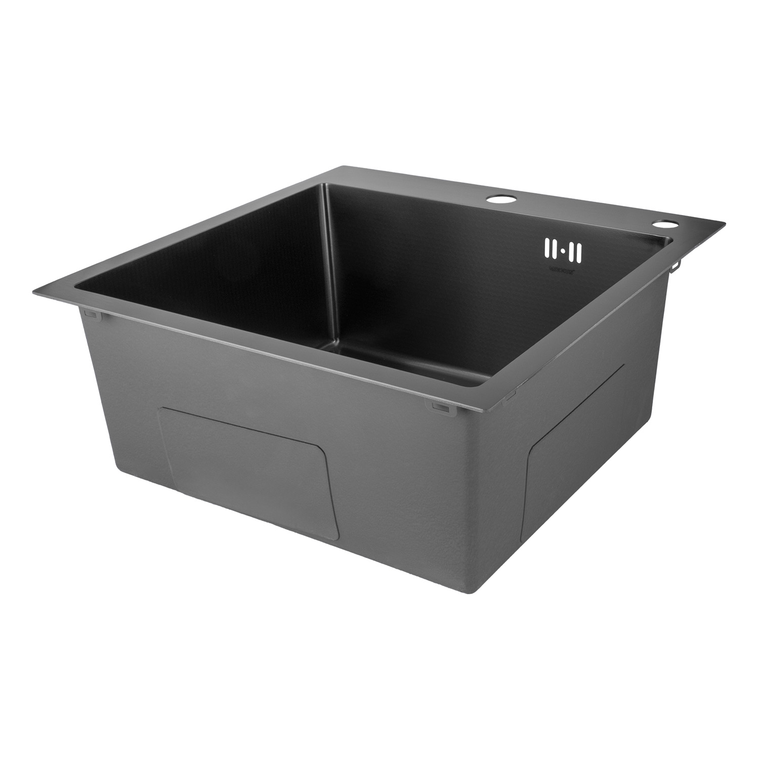 Nerezový dřez MIXXUS MH5050 DECOR GRAPHITE se sifonem, grafitový